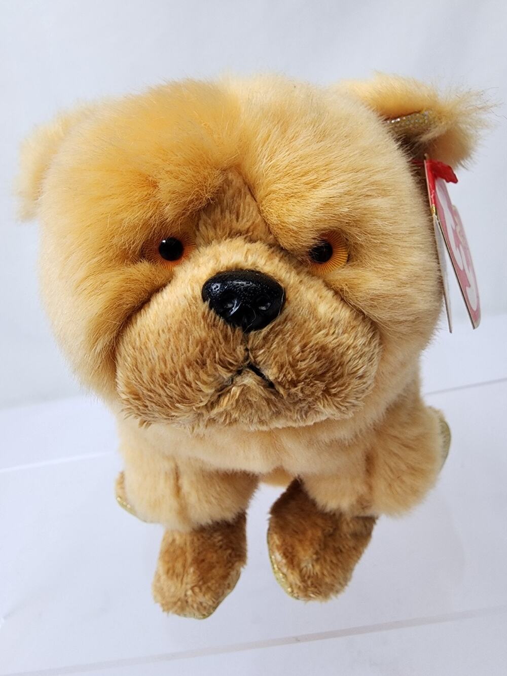 Ty Beanie Baby Chinese Zodiac Series Golden Sharpai Chow Dog MWMT 2000